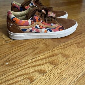 Pre-owned Vans Old Skool Tyris Winter Queen Poet Capsule Suede Casual Sneakers